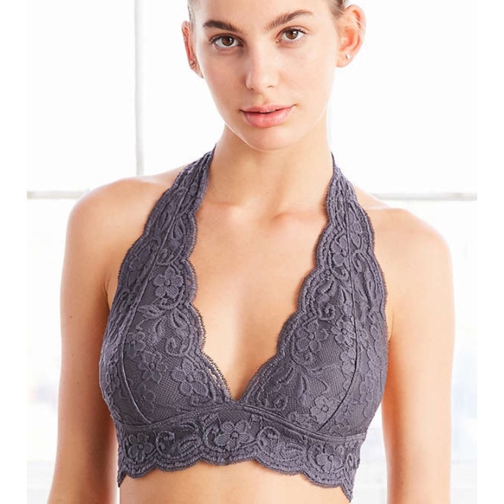 Lace halter bralette urban outfitters
